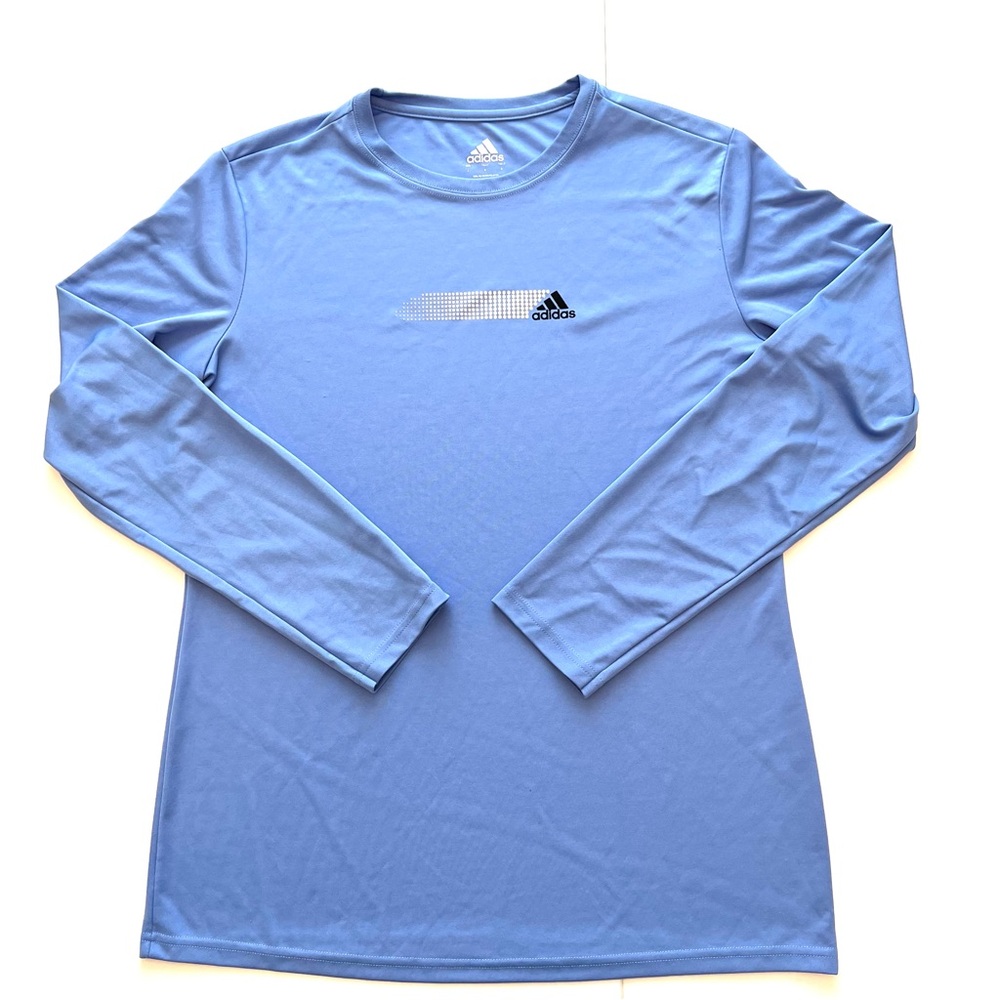 Adidas Women’s Blue Long Sleeve Athletic Shirt Size Large